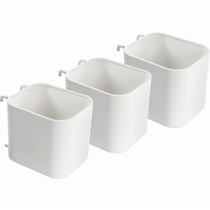 IKEA SKÅDIS Storage Containers White Pegboard Set of 3 New Sealed